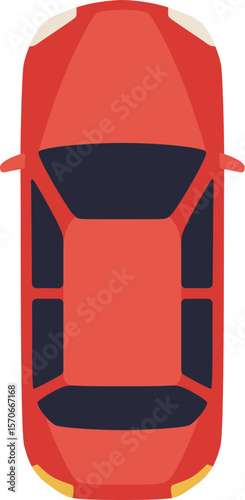 Car top view


