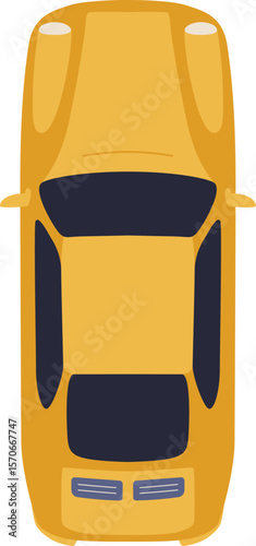 Car top view

