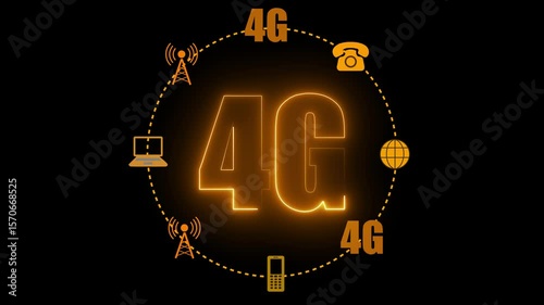 Earth 4G Network iota Internet of Things Businessman press button 4G web icon, communication social network and business Future Benefits modern, network speed stock-market symbol..