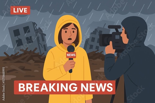 Breaking News Live Report from Disaster Zone