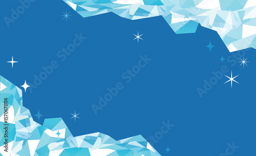 氷の結晶ベクターイラスト背景素材