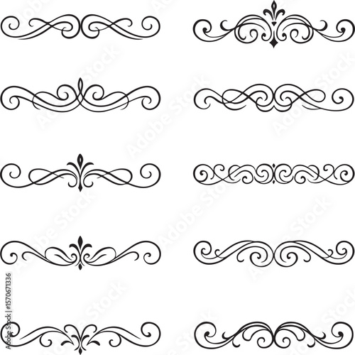 Elegant Swirl Design Elements 10 Free Decorative Flourishes for Design Projects