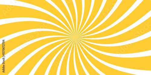 groovy 70s background yellow  green orange with twisted sunburst. vector illustration Colourful grunge retro burst vector