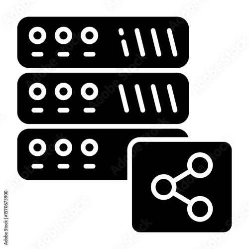 An icon design of share server