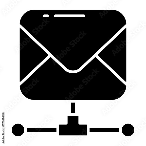 Creative design icon of network mail