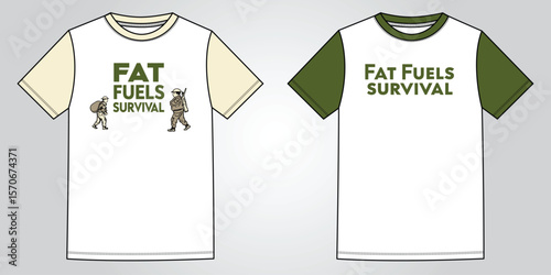Fat Fuels Survival Minimalist Typography