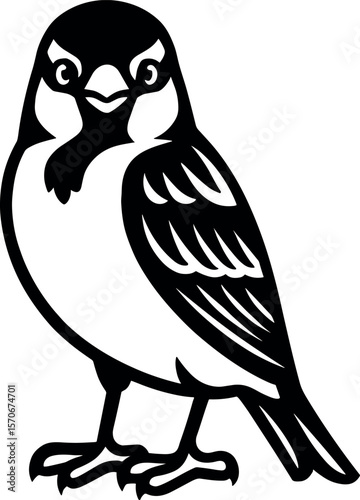 Sparrow vector silhouette cricut design