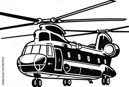 chinook helicopter clipart chinook vector illustration.