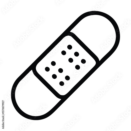 
Band aid icon set injury bandage vector symbol medical