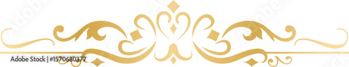 Golden Pattern Ornament Border