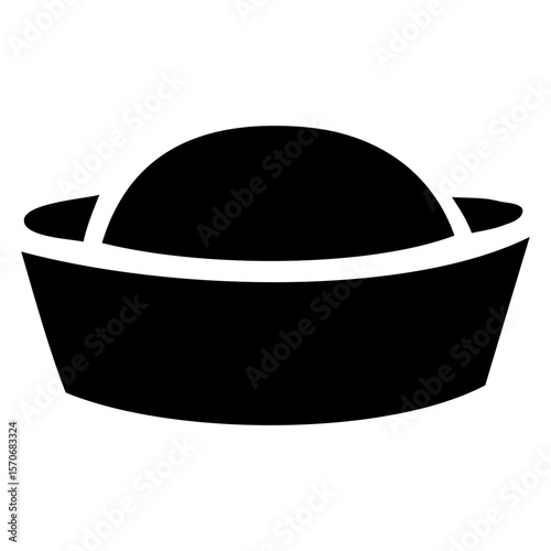 Logo nautical. Icono sombrero de marinero de barco