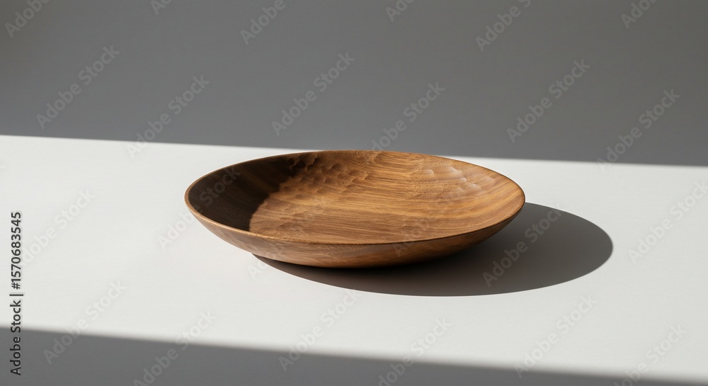 Sunlit Artisan Wood Bowl: Modern Minimalist Home Decor Sunlit Artisan Wood Bowl: Modern Minimalist Home Decor