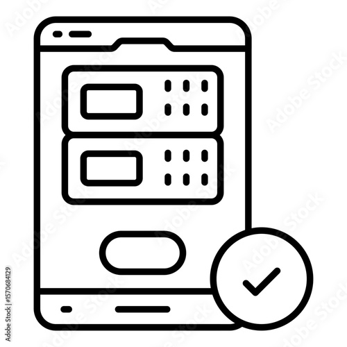 An icon design of mobile server