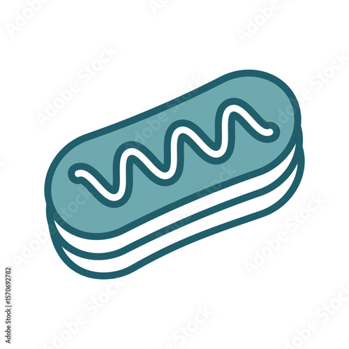 eclair icon vector design template simple and clean