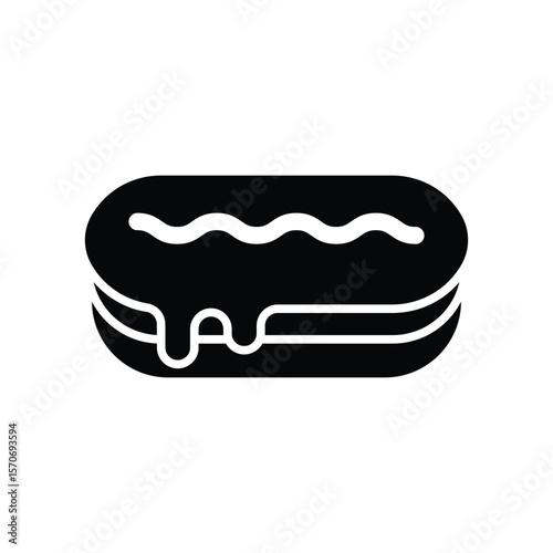 eclair icon vector design template simple and clean