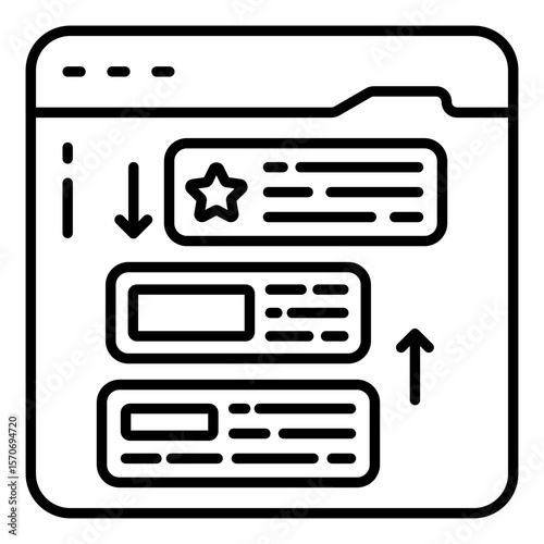 Modern design icon of forum discussion