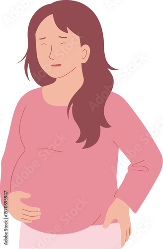 Pregnancy Illustration - Back Pain

