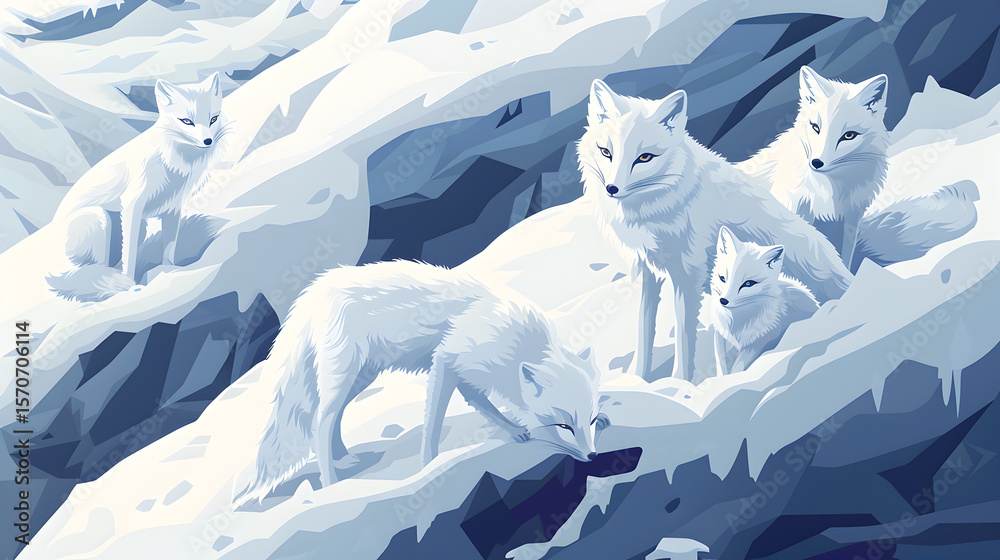 Arctic Fox in Snow Arctic Fox in Snow