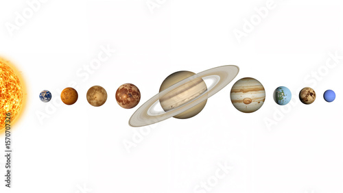 Solar system planets and sun in order mercury venus