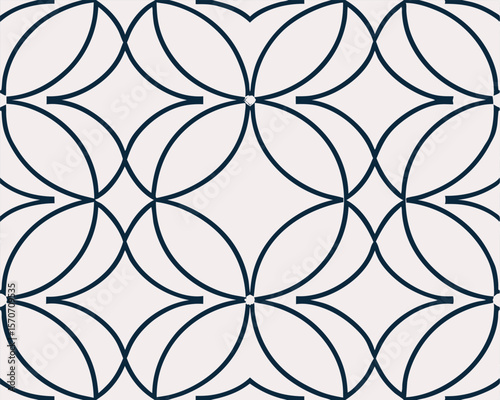 Elegant minimalist seamless pattern design featuring interlocking shapes and modern geometric structure.