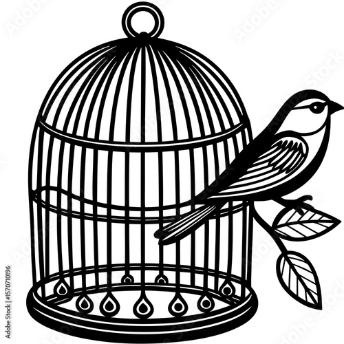 vector illustration of a bird