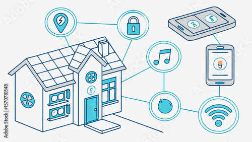 home appliances icon set