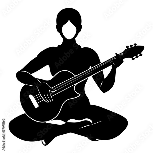 musician with guitar