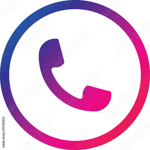 phone icon set, Telephone call sign, Contact us, Vector illustration