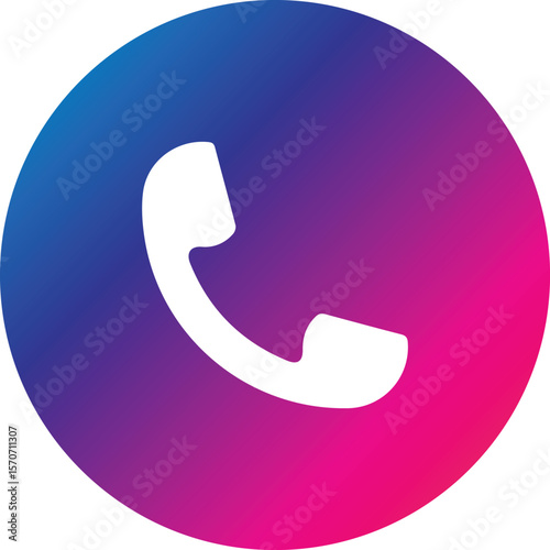 phone icon set, Telephone call sign, Contact us, Vector illustration