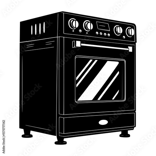 gas stove vector