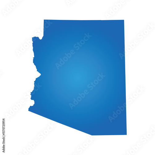 vector of Arizona map	
