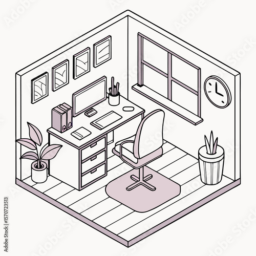 vector drawing of a house