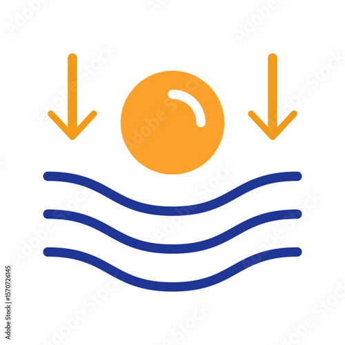 Elastic material line icon with a ball

