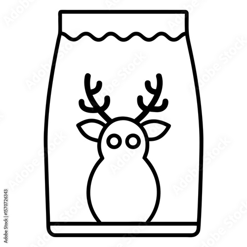 reindeer food mix pack on white background