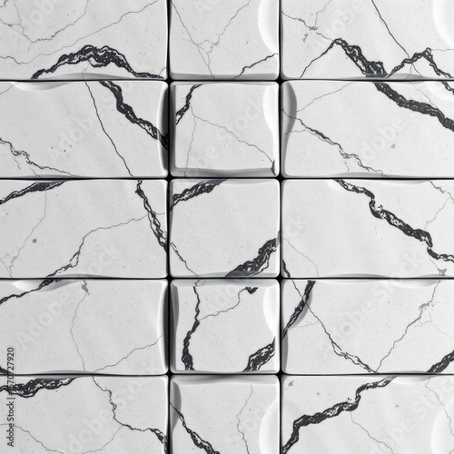 Smooth granite slabs in a grid pattern, stylized fantasy texture