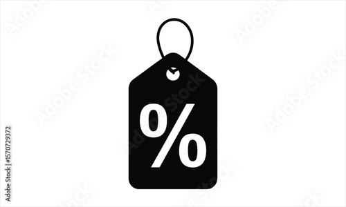 Discount offer graphic element silhouette