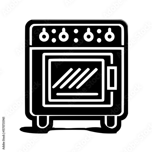 gas stove vector