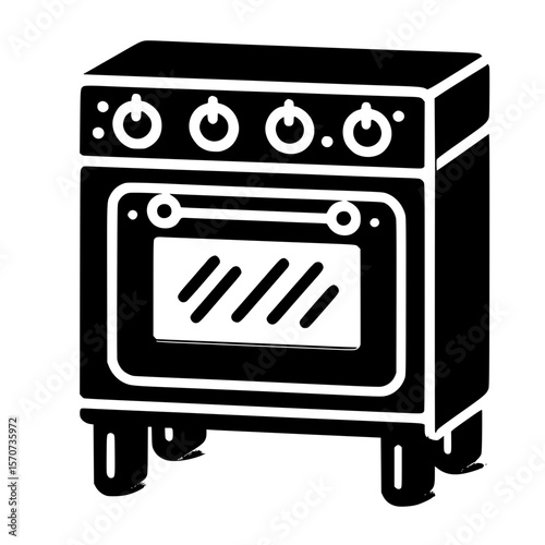 gas stove vector