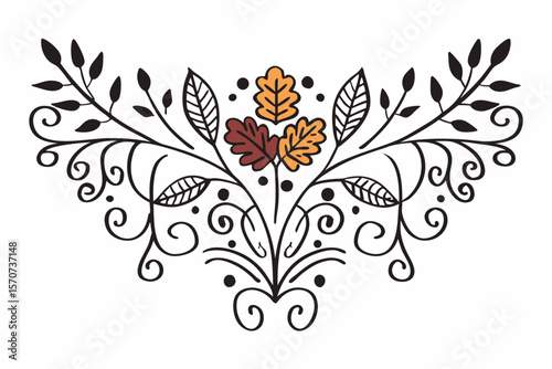 abstract floral design