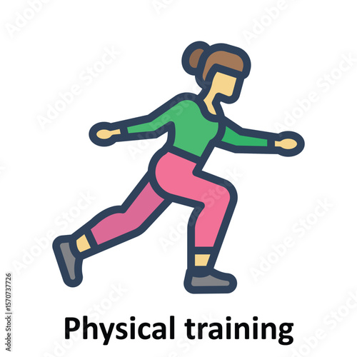 Physical training Vector Icon which can easily modify or edit