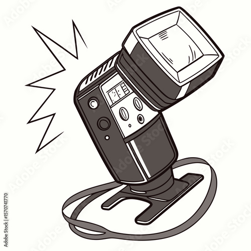 Camera flash unit with light burst photography lighting