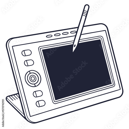 Digital drawing tablet with stylus graphics tablet