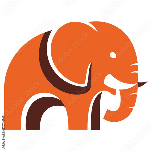 vector illustration of a Elephant