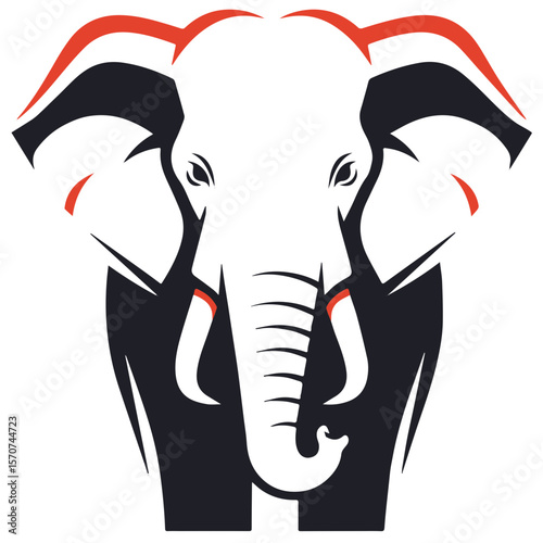 vector illustration of a Elephant