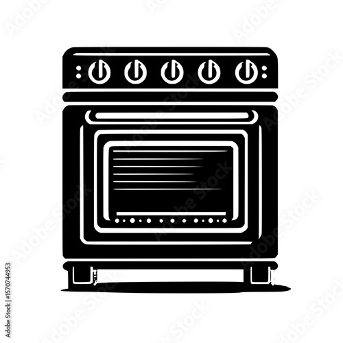 gas stove isolated on white background