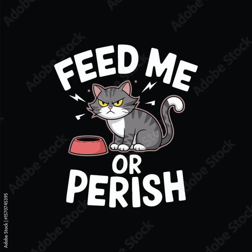 Funny cat t shirt design