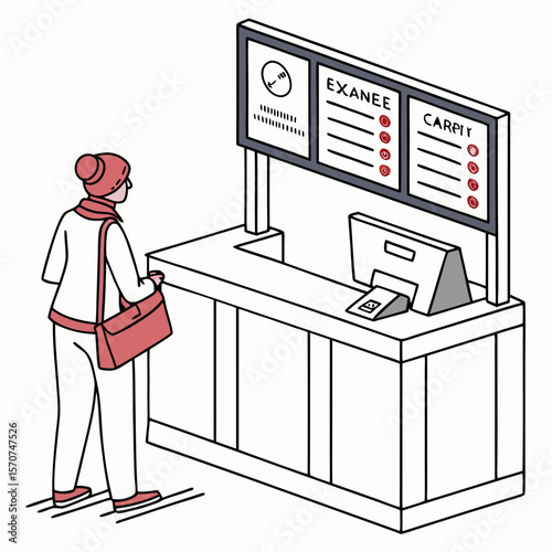 Person at currency exchange counter money transaction