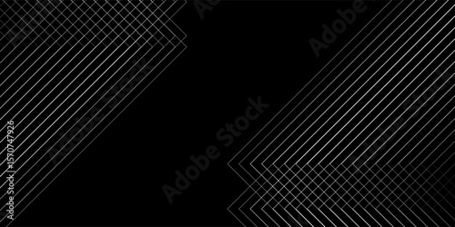 Minimalist black background with abstract geometric lines forming modern arrow shapes. Clean and elegant design, perfect for business, tech, or corporate themes.