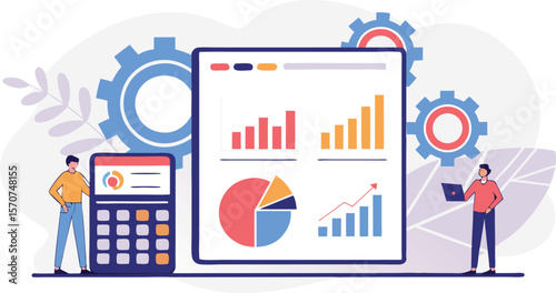 Business analytics and financial planning with digital tools