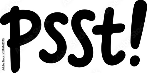 Psst! Secret Message Whisper Graphic